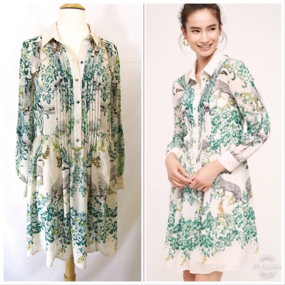 Maeve Shirt Dress Ria Leopard Print 12